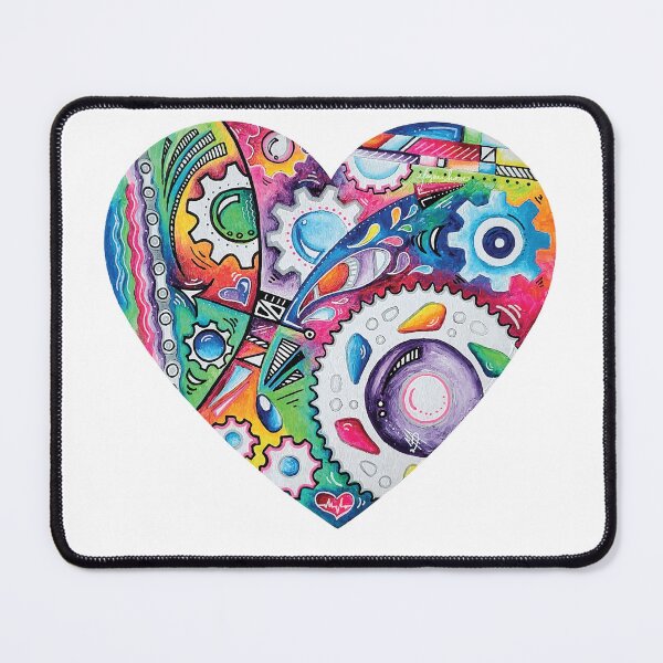Item preview, Cycling Gears PoP Art Heart Bike Sticker for Cyclists #6 designed and sold by MeganAroon.
