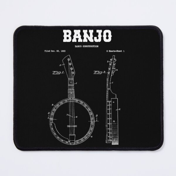 Item preview, Vintage Banjo US Patent Drawing for Bluegrass Lovers designed and sold by elvisg03.