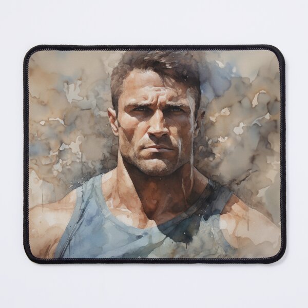 Item preview, Bodybuilder Oil Painting designed and sold by BeautyofMasc.