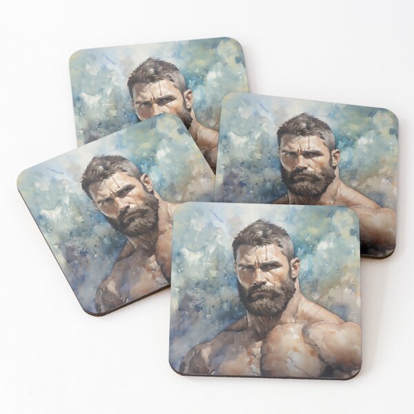 Item preview, Bodybuilder Oil Painting designed and sold by BeautyofMasc.