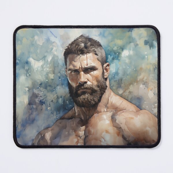 Item preview, Bodybuilder Oil Painting designed and sold by BeautyofMasc.