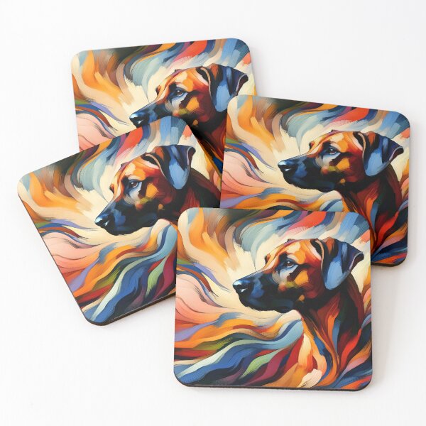 Item preview, Abstract Expressionist Dog Art designed and sold by PawspectCreate.