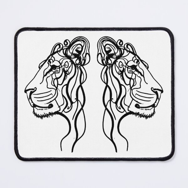 Item preview, striped lion designed and sold by GFORCE_SHOP.