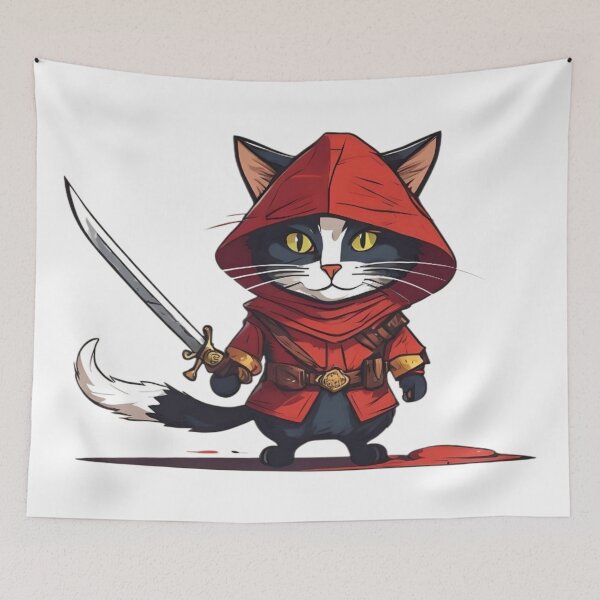 Item preview, Red Assassin Cat designed and sold by Cat Prince.