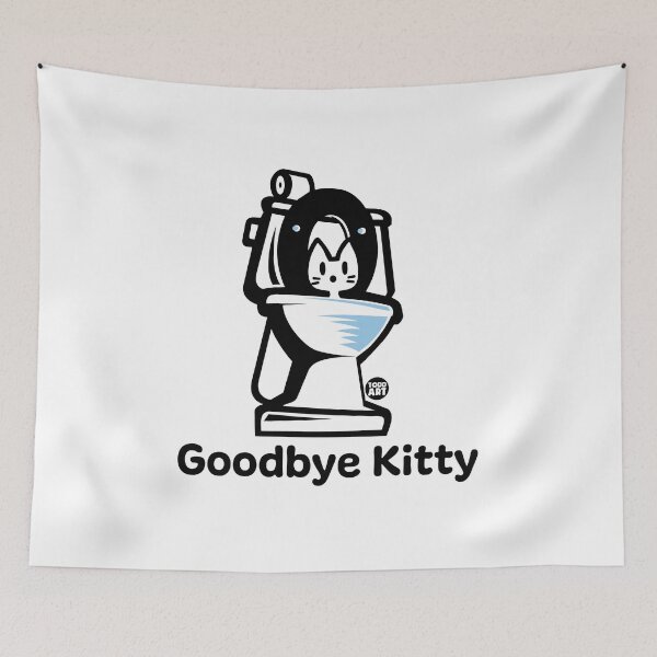 Aperçu de l'œuvre GOODBYE KITTY - TOILET créée et vendue par TODD GOLDMAN.