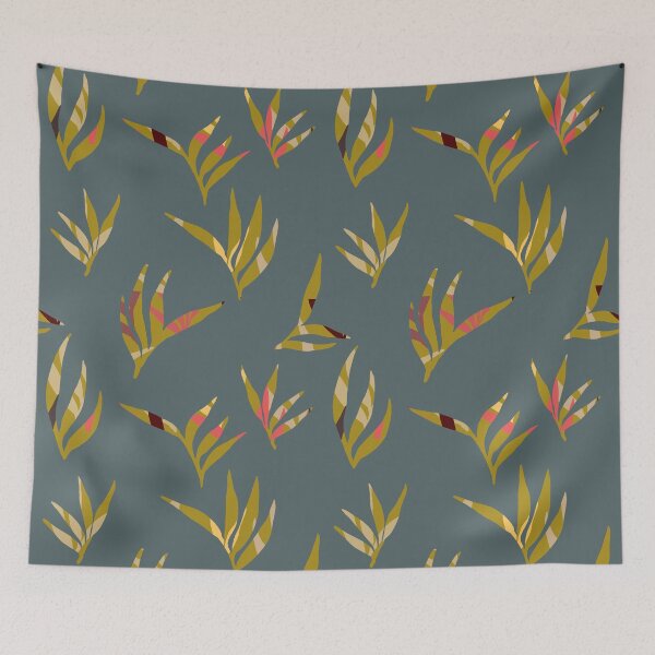 Item preview, modern abstract leaf pattern for a good mood 1 designed and sold by AlessandraWood.