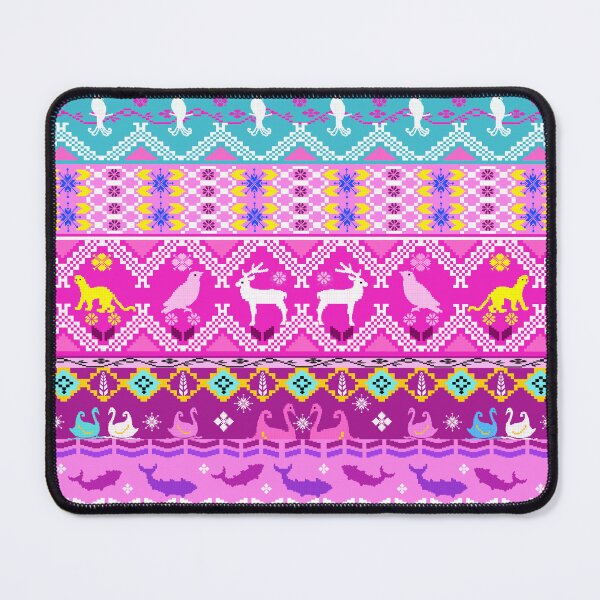 Item preview, Cross stitch, ethnic pattern, Pixel Seamless Vector, various animal patterns. designed and sold by Chattakan.