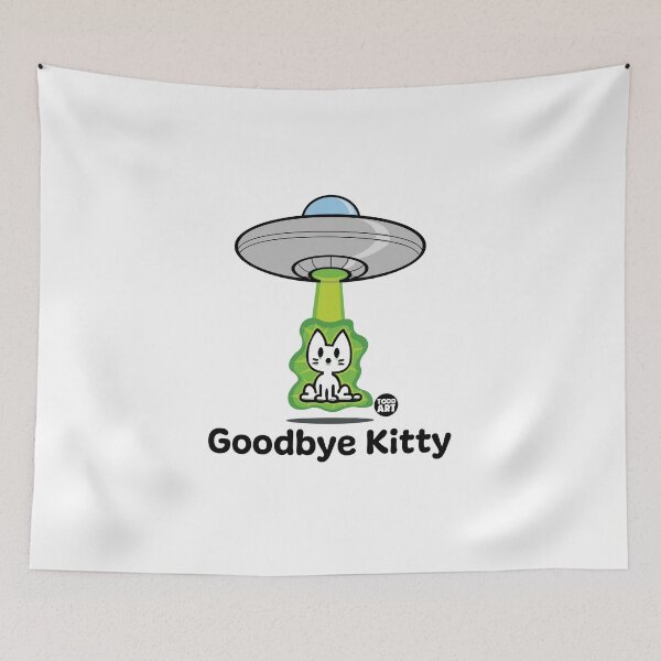 Aperçu de l'œuvre GOODBYE KITTY - UFO créée et vendue par TODD GOLDMAN.