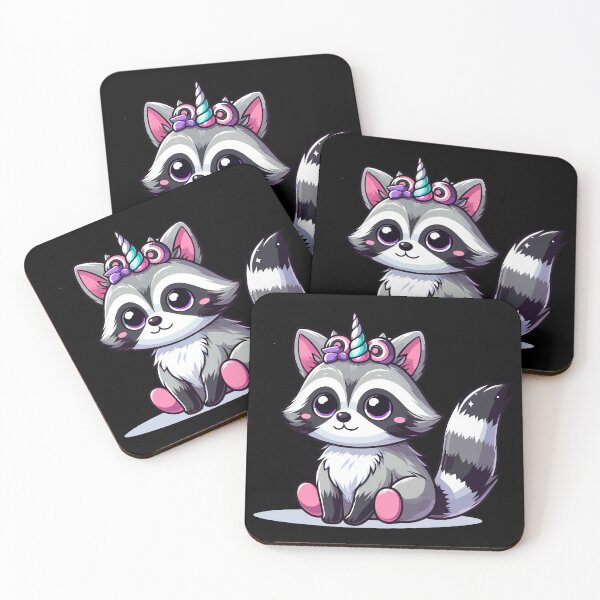 Item preview, Raccoon Unicorn - Raccoonicorn designed and sold by Kawaii-n-Spice.
