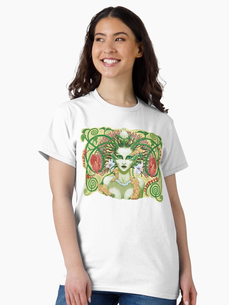 Thumbnail 1 of 7, Classic T-Shirt, Flower Elemental / Nature Spirit designed and sold by CaryadArtwork.