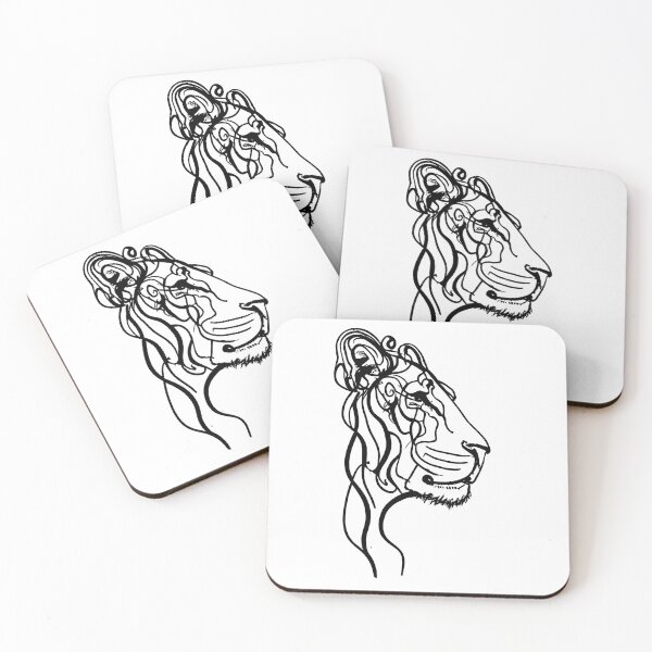 Item preview, striped lion designed and sold by GFORCE_SHOP.