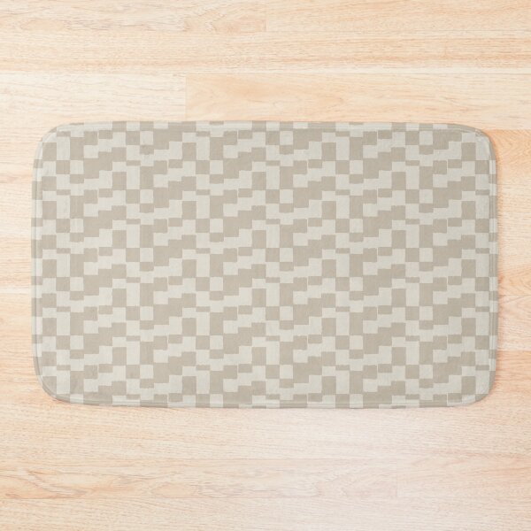 Item preview, Eroded checkerboard check in neutral colors designed and sold by colorofmagic.