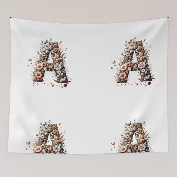 Item preview, Letter “A” containing flowers designed and sold by yeekazar.