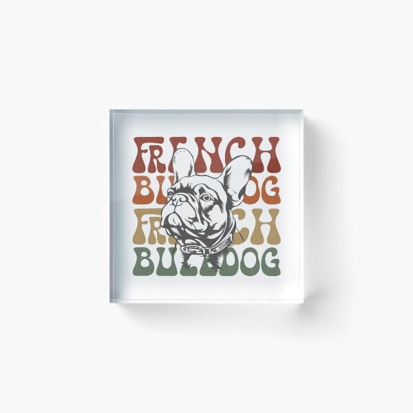 Item preview, Retro Frenchie French Bulldog Illustration designed and sold by Hansani Nuwanmini Jayawickrama.