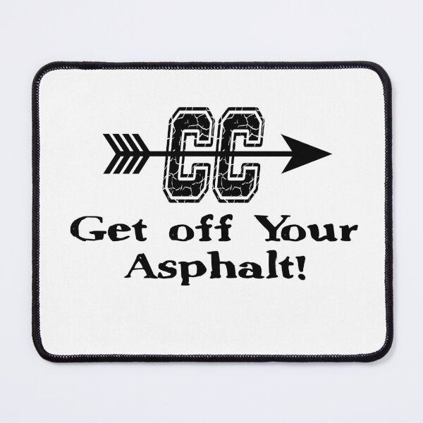 Item preview, Cross Country: Get Off Your Asphalt (Black) designed and sold by Christopher DeYoe Art.
