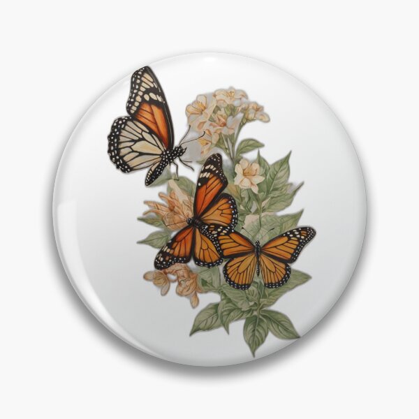 Item preview,  Lifelike Butterflies Dance on a Hand-Printed Masterpiece designed and sold by artistmagicshop.