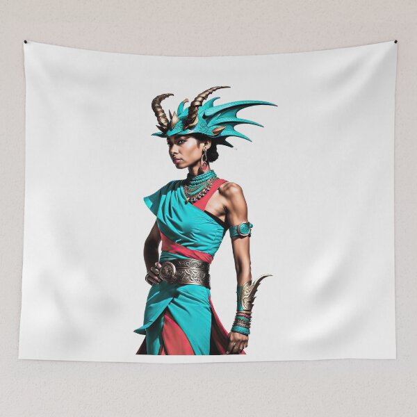Item preview, Turquoise Rebel, Warrior Wood Dragon Queen  designed and sold by filusattila.