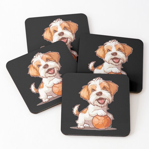 Item preview, Cute dog with ball designed and sold by SmileshareShop.