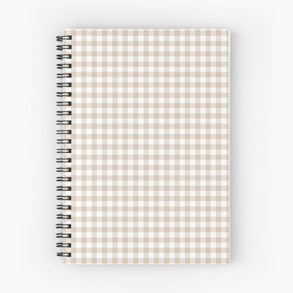 Aperçu de l'œuvre Carreaux vichy marron clair et blanc créée et vendue par colorofmagic.