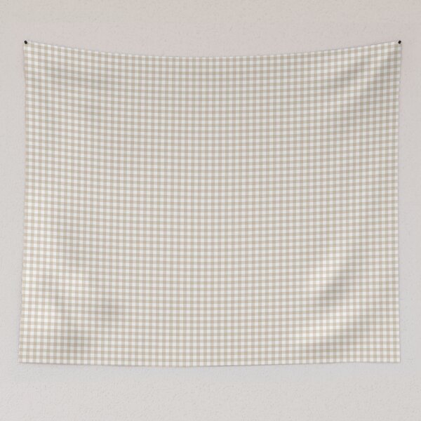Item preview, Vichy check light brown and white designed and sold by colorofmagic.
