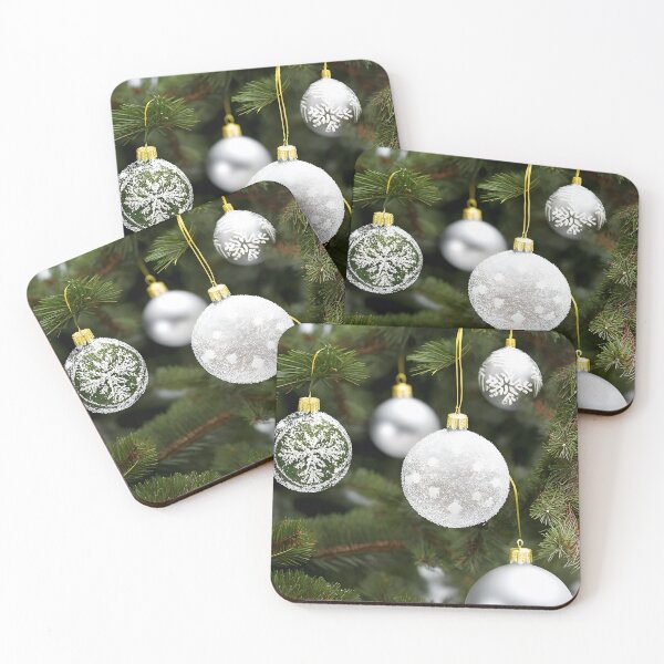 Item preview, White Christmas Ornaments designed and sold by FamiliarPufferfish.