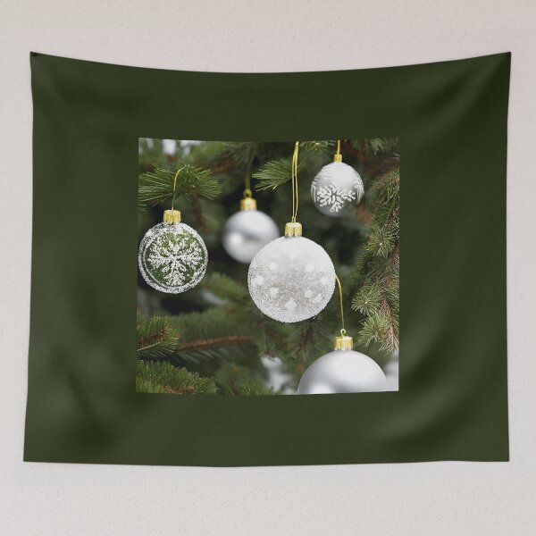 Item preview, White Christmas Ornaments designed and sold by FamiliarPufferfish.