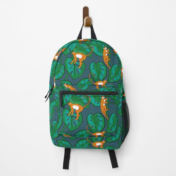Item preview, Monstera Monkey in Berry designed and sold by Andrea Turner.