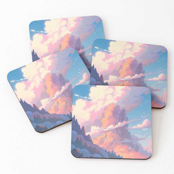 Item preview, Pixel art distant foggy Mountain (2) - Retro art designed and sold by octoboobs.