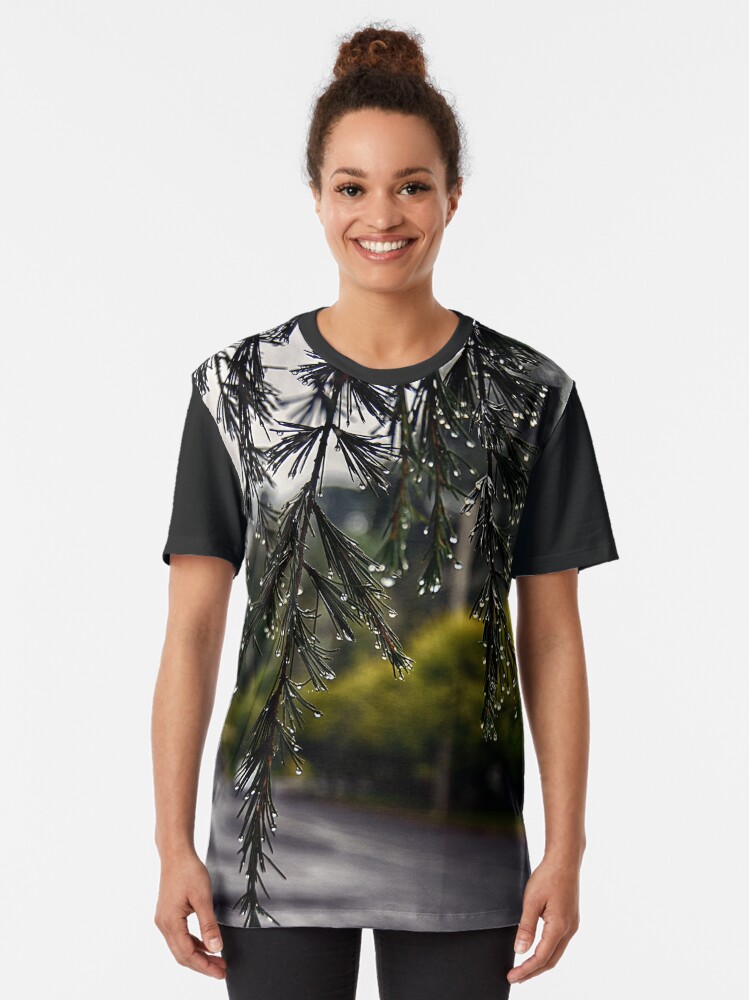 Alternate view of Rainy morning Graphic T-Shirt