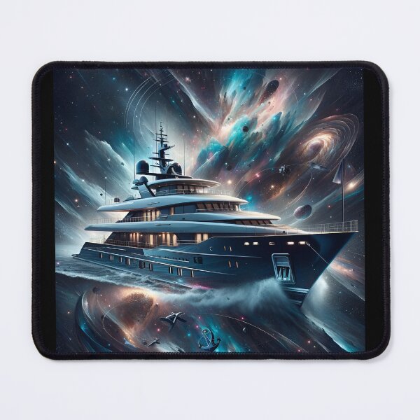 Item preview, Navy Yacht: Leisurely Aristocratic Digital Art designed and sold by ByDigitalDream.