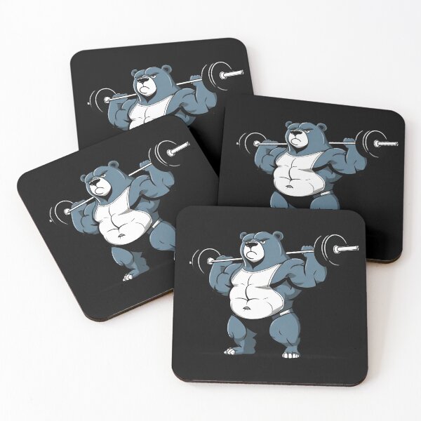 Item preview, Bear weightlifter designed and sold by Amzg-Designs.