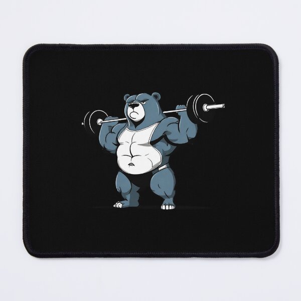 Item preview, Bear weightlifter designed and sold by Amzg-Designs.
