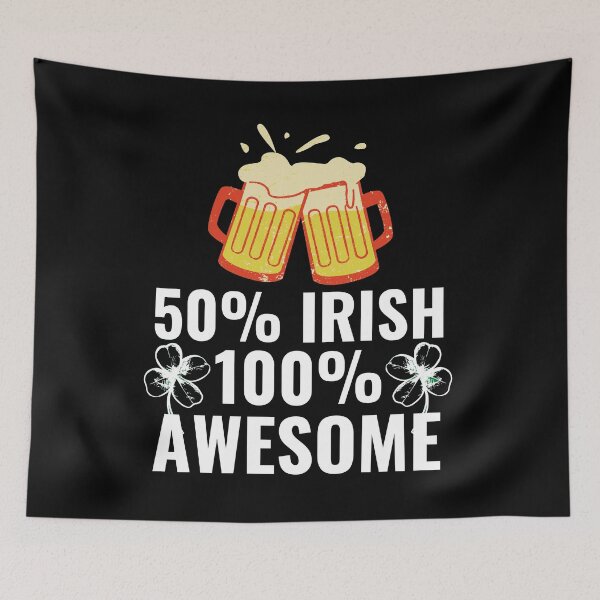 Item preview, 50% Irish 100% Awesome New designed and sold by Design-Maniya.