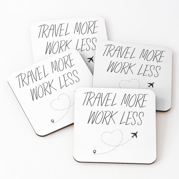 Item preview, Travel More Work Less Funny Gifts for Traveler designed and sold by Klaudia Kruk.