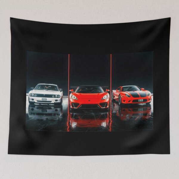 Item preview, triptych with cars designed and sold by KolorowySwiata.