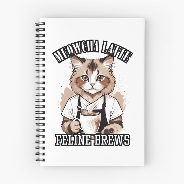 Item preview, Meowcha latte and Feline Brews designed and sold by KaiLabsArt.