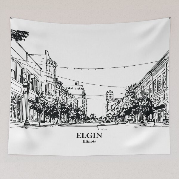 Item preview, Elgin - Illinois designed and sold by Lakeric Cityscapes.