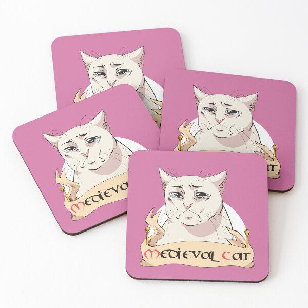 Item preview, Medieval cat (sadness) designed and sold by Puurrfectly.