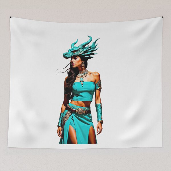Item preview, Turquoise Rebel, Warrior Wood Dragon Queen  designed and sold by filusattila.