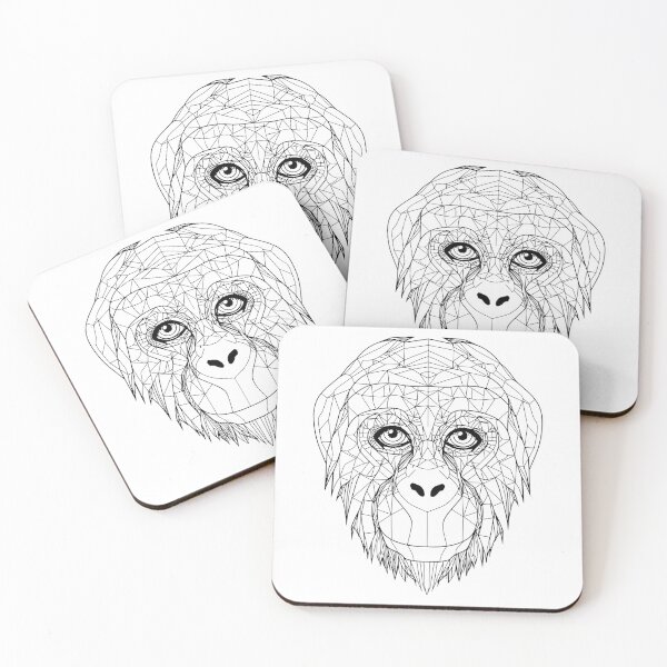 Item preview, Orangutan Essence: Geometric Line Art Interpretation designed and sold by Amanda-S-Olsen.