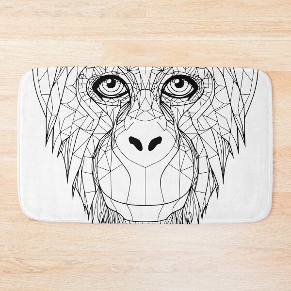 Item preview, Orangutan Essence: Geometric Line Art Interpretation designed and sold by Amanda-S-Olsen.