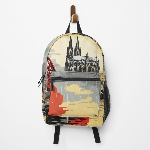 Item preview, Cologne Cathedral Germany Rainy Night Vintage Travel Poster Art designed and sold by TravelersGems.