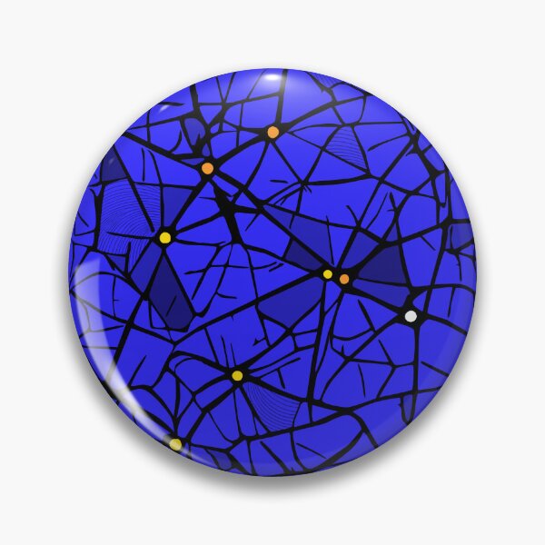 Item preview, Neural network in electric blue designed and sold by colorofmagic.