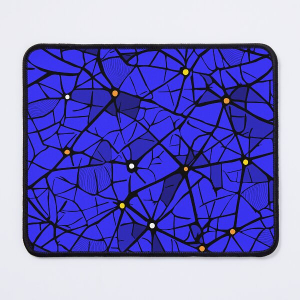 Item preview, Neural network in electric blue designed and sold by colorofmagic.