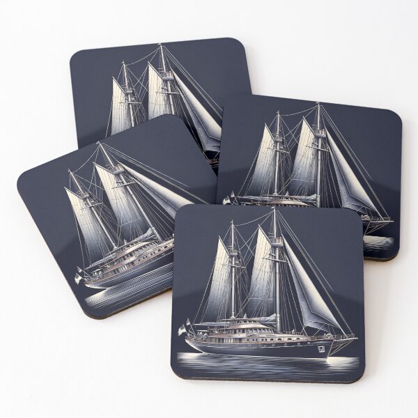 Item preview, Navy Yacht Timeless Romance Traditional Style designed and sold by ByDigitalDream.
