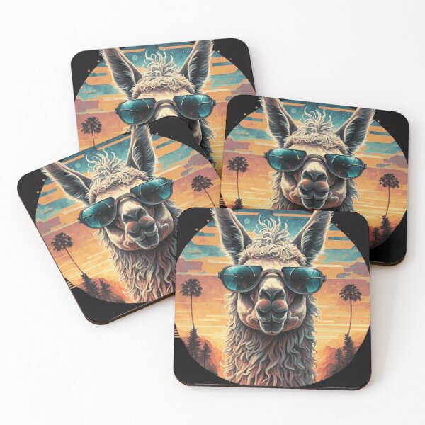 Item preview, Sunset Llama: Amazing T-Shirt Design designed and sold by Elpico11.