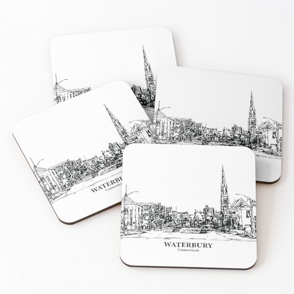 Item preview, Waterbury - Connecticut designed and sold by Lakeric Cityscapes.