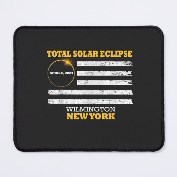 Item preview, Wilmington New York Solar Eclipse 2024 US Flag  designed and sold by CountryVanilla.