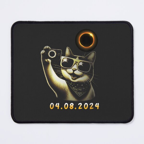 Item preview, Funny Cat Taking A Selfie With Solar Eclipse April 08 2024 designed and sold by CountryVanilla.