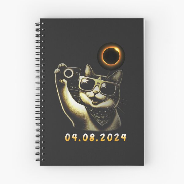 Item preview, Funny Cat Taking A Selfie With Solar Eclipse April 08 2024 designed and sold by CountryVanilla.